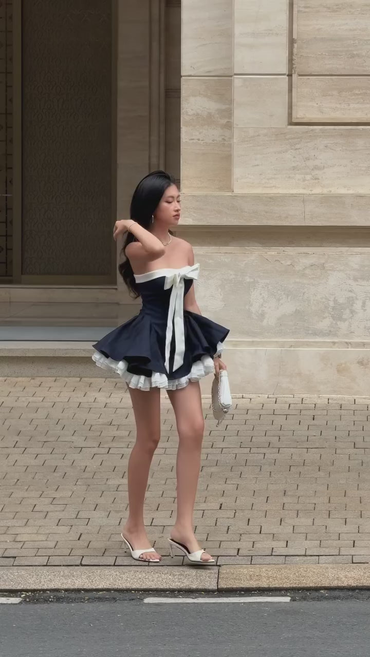 LANE CÌ Bunny Dress (Navy)