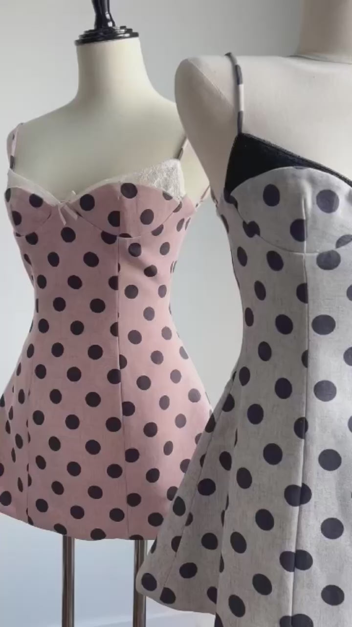 Madebymum Big Polka Dots Dress - Ready to dispatch in 48 hours